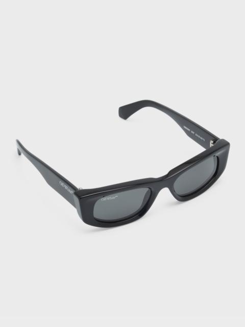 Men's Matera Acetate Rectangle Sunglasses