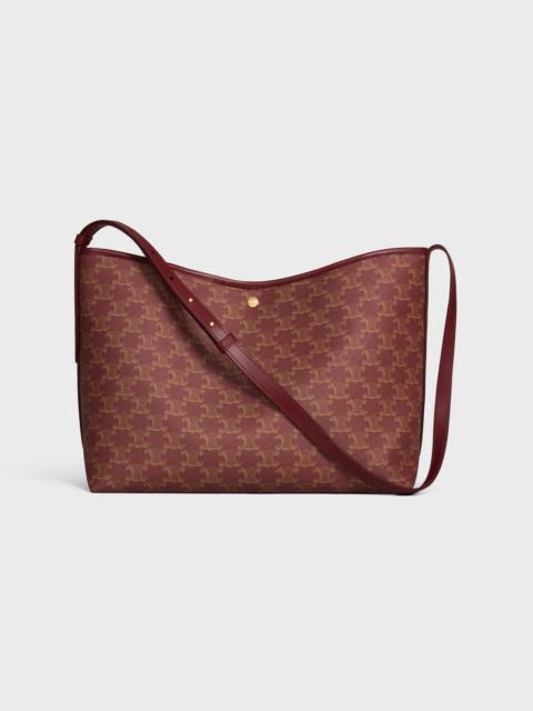 SOFT SHOPPER BAG IN TRIOMPHE CANVAS AND CALFSKIN