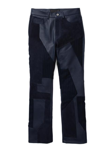 FRAGMENTED LEATHER TROUSER