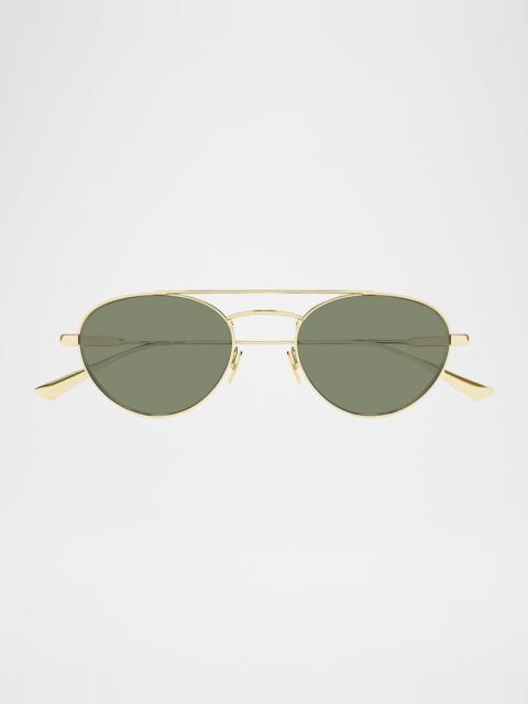 51mm Metal Aviator Sunglasses