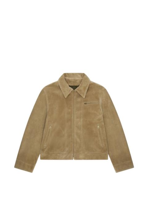 Rhode zip suede leather jacket