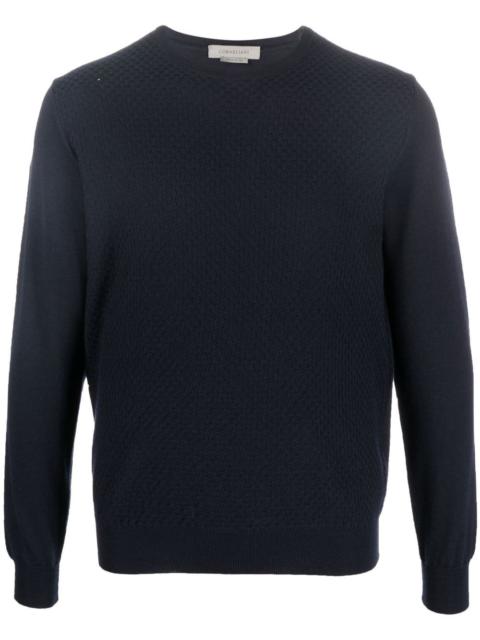 crew-neck long-sleeve jumper