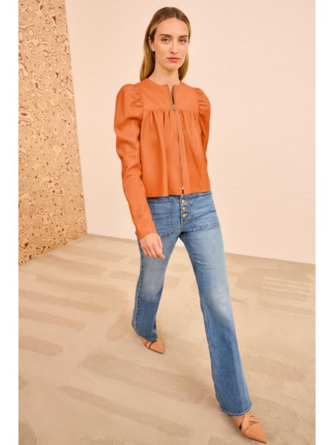 Anouk Zip Up Leather Jacket