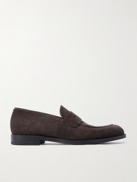 New Classic Suede Penny Loafers Brown