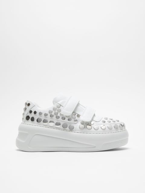 Velcro strap platform sneakers - Optic White