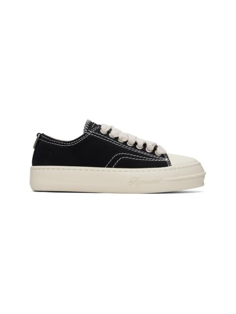 Black Rep-Cap Sneakers