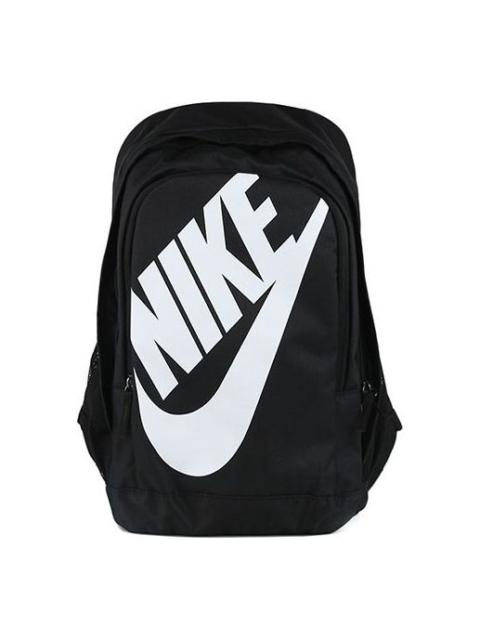 Nike Large Logo Printing schoolbag Backpack Black CK0953-010