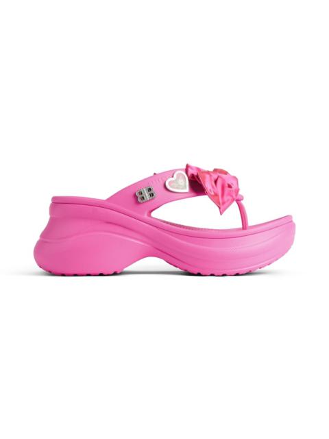 Women's Crocs™ Thong Jibbitz™ in Glossy Pink