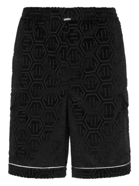 monogram-pattern shorts
