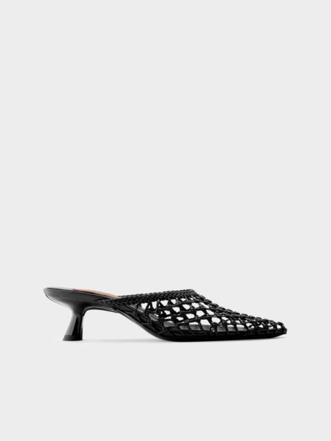 Knotted Gala Mule In Black