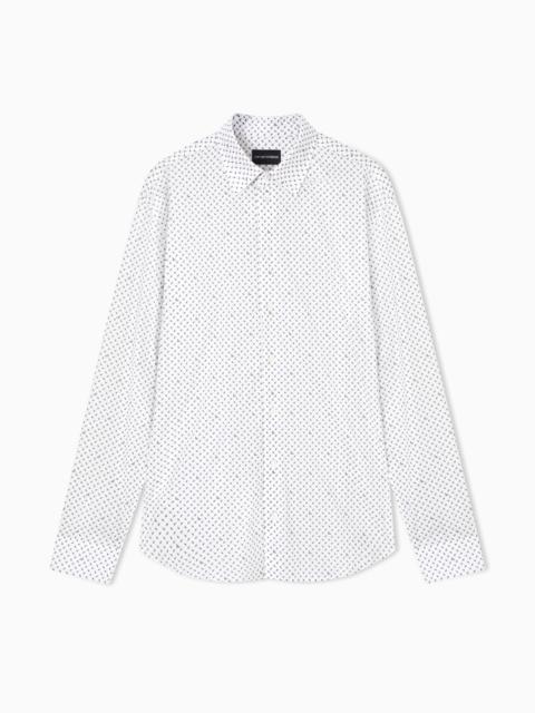 SHIRT WITH ALL-OVER MICRO-PATTERN PRINT