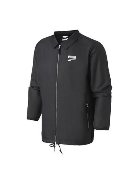 PUMA Downtown Casual Sports lapel Jacket Black 578306-01