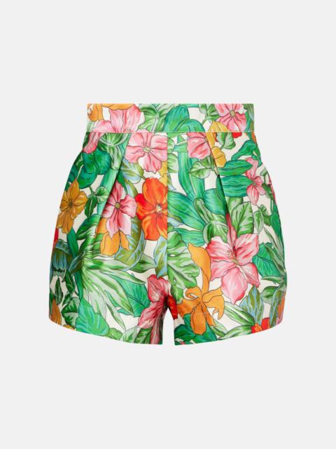 Amelia printed high-rise shorts