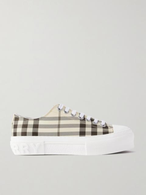 Checked Canvas Sneakers