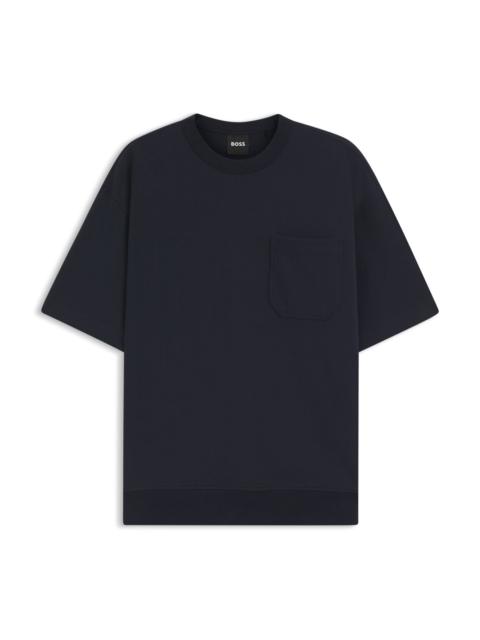 PEACHED T-SHIRT IN A COTTON BLEND