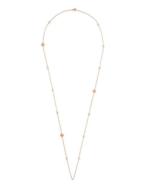 Tory Burch Moondance Long Pearl-embellished 18kt Gold-plated Necklace