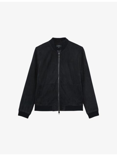 Bild Regular-Fit Suede Bomber Jacket