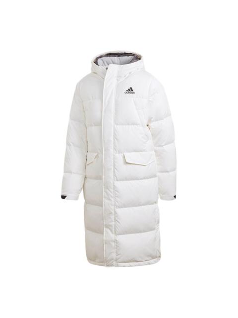adidas Stay Warm Sports hooded down Jacket White GK0665