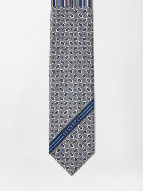 Printed Jacquard Silk Tie