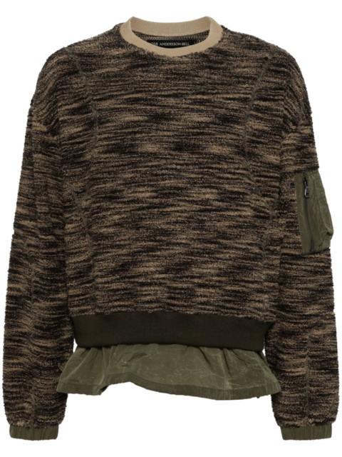 layered fleece sweater
