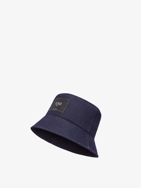 FENDI Blue denim bucket hat | REVERSIBLE