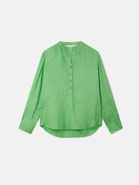 Falabella Chain Silk Jacquard Shirt