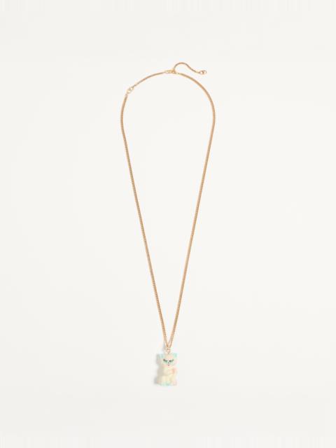 VALENTINO GARAVANI LE CHAT DE LA MAISON NECKLACE IN NYLON AND METAL