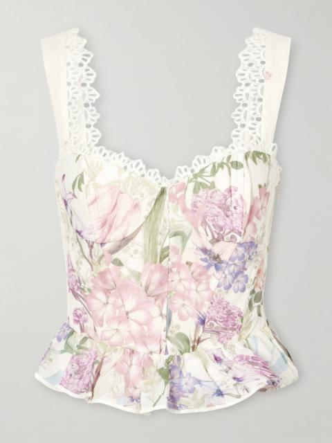 Floret Floral Cotton-blend Top