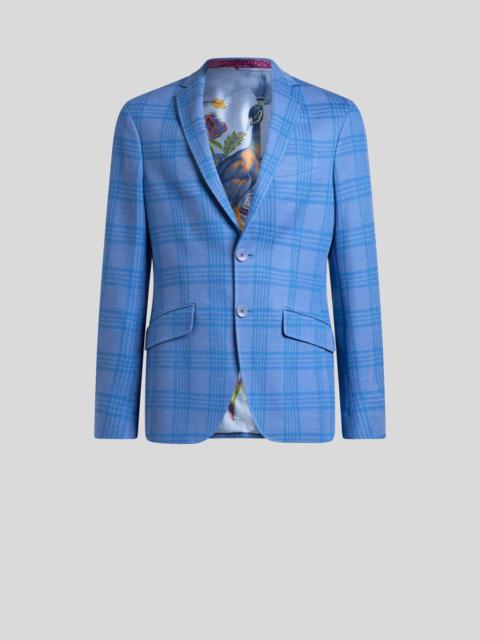 PRINCE OF WALES JACQUARD JERSEY JACKET