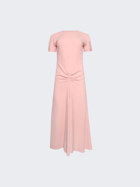 Gathered Detail T-shirt Midi Dress Antique Pink