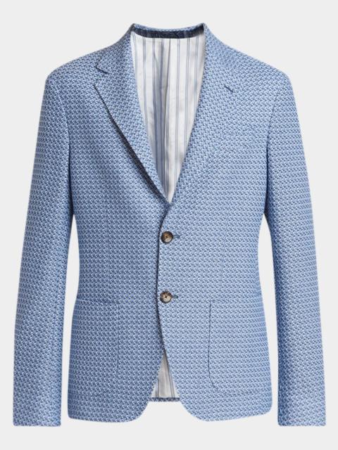Men's Roma Honeycomb Cotton Two-Button Sport Jacket