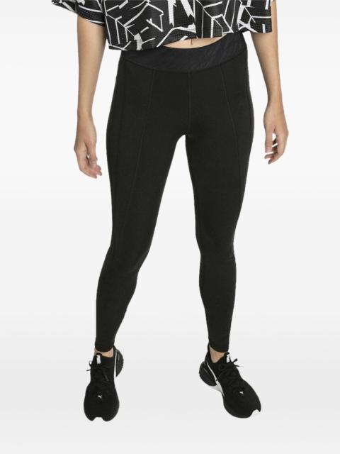 elastic-waist leggings