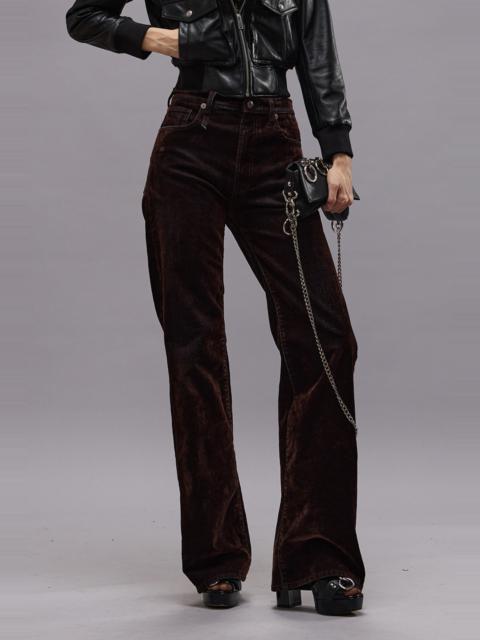 JANE JEAN - FLOCKED BROWN -R13