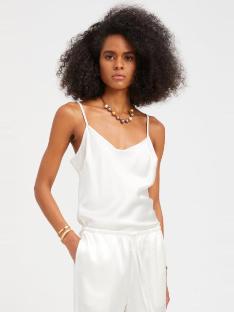 PEARL SILK SPAGHETTI STRAP CAMI