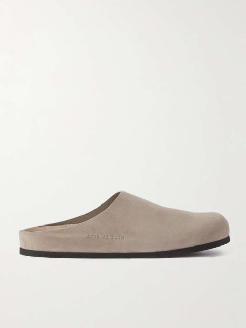 Common Projects Logo-Debossed Suede Clogs | REVERSIBLE
