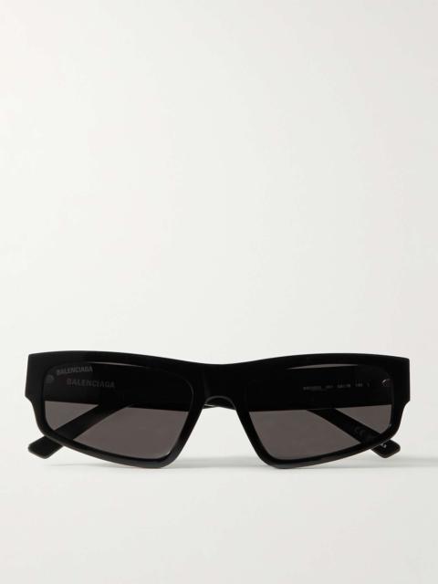 Rectangular-Frame Acetate Sunglasses
