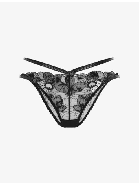 Litzia Embroidered Lace Brief