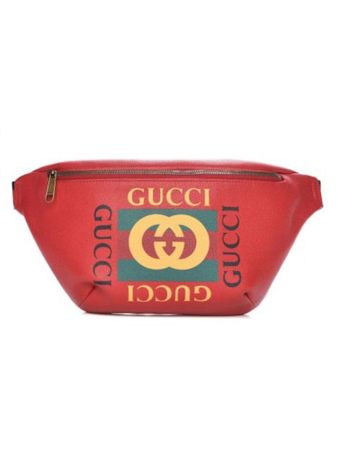 Gucci Logo Belt Bag Hibiscus Red