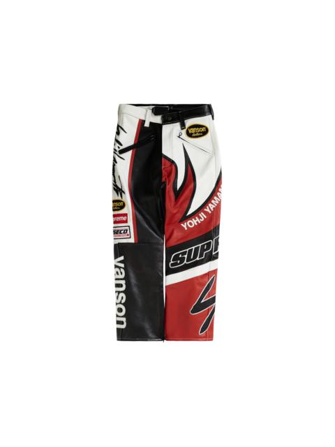 Supreme Yohji Yamamoto Vanson Leathers Split Pant White