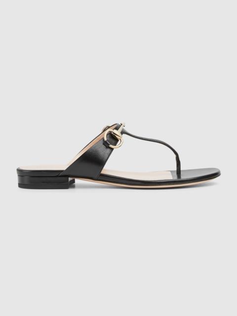 Women's thong sandal with Horsebit