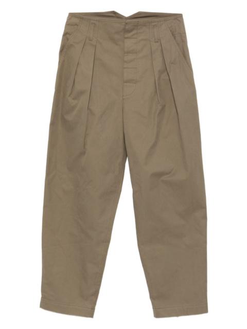 pleated-details trousers