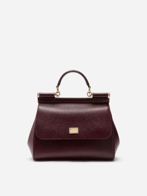 Medium dauphine leather Sicily bag