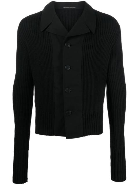blazer-style wool cardigan