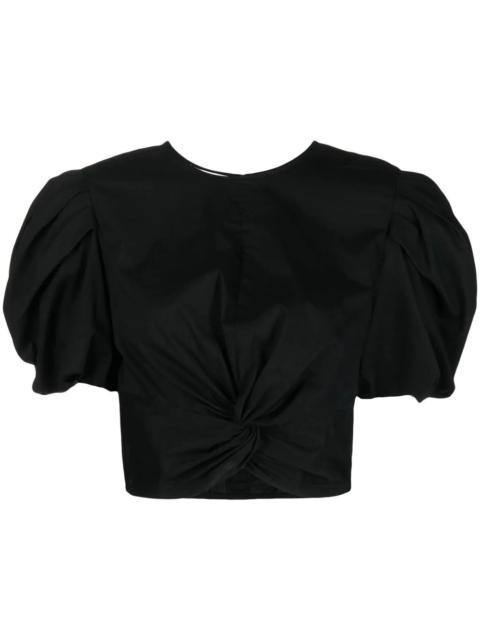 cropped knot T-shirt