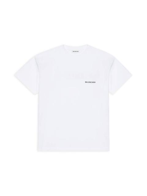 Women's Balenciaga Large Fit T-shirt in White