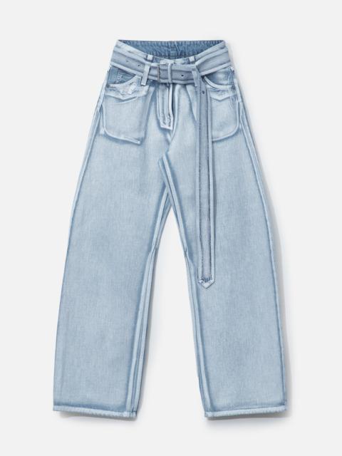 DENIM TROUSERS WITH BELT