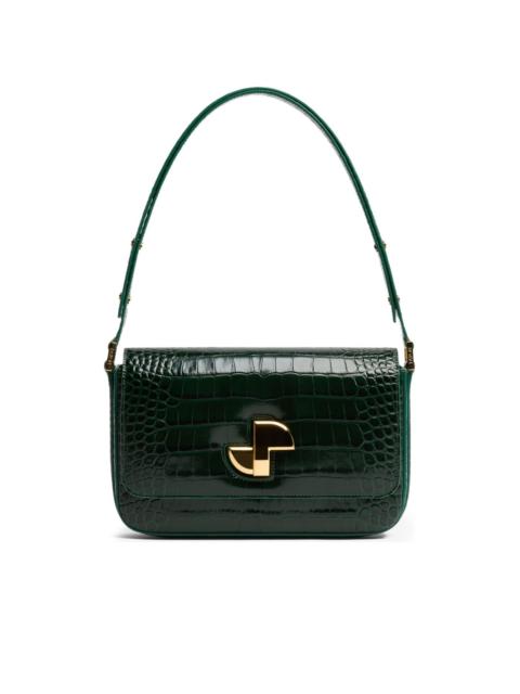 Le Lock crocodile-pattern bag