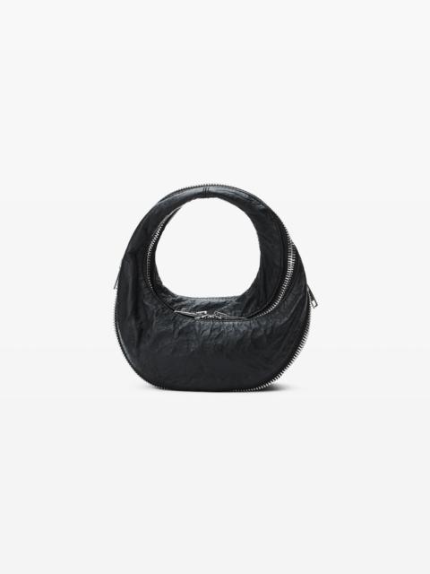 Black Memory Leather Mini Twyst Bag