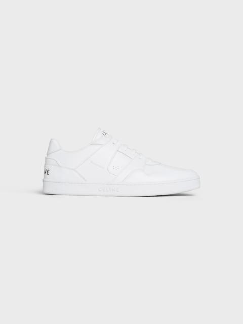 CT-04 CELINE TRAINER LOW LACE-UP SNEAKER in CALFSKIN