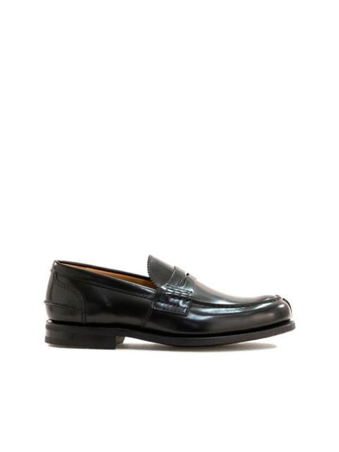 penny-strap leather loafers
